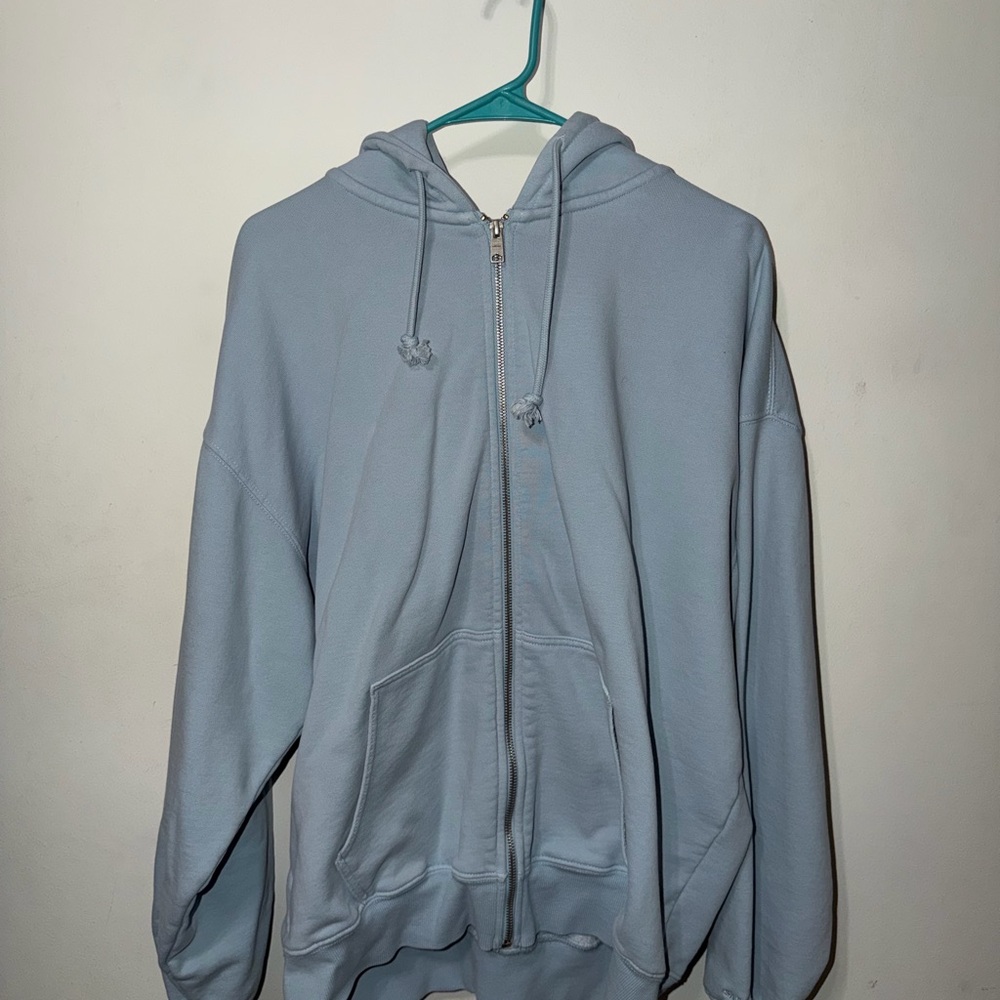 Garage Sky Blue Hoodie with Zipper